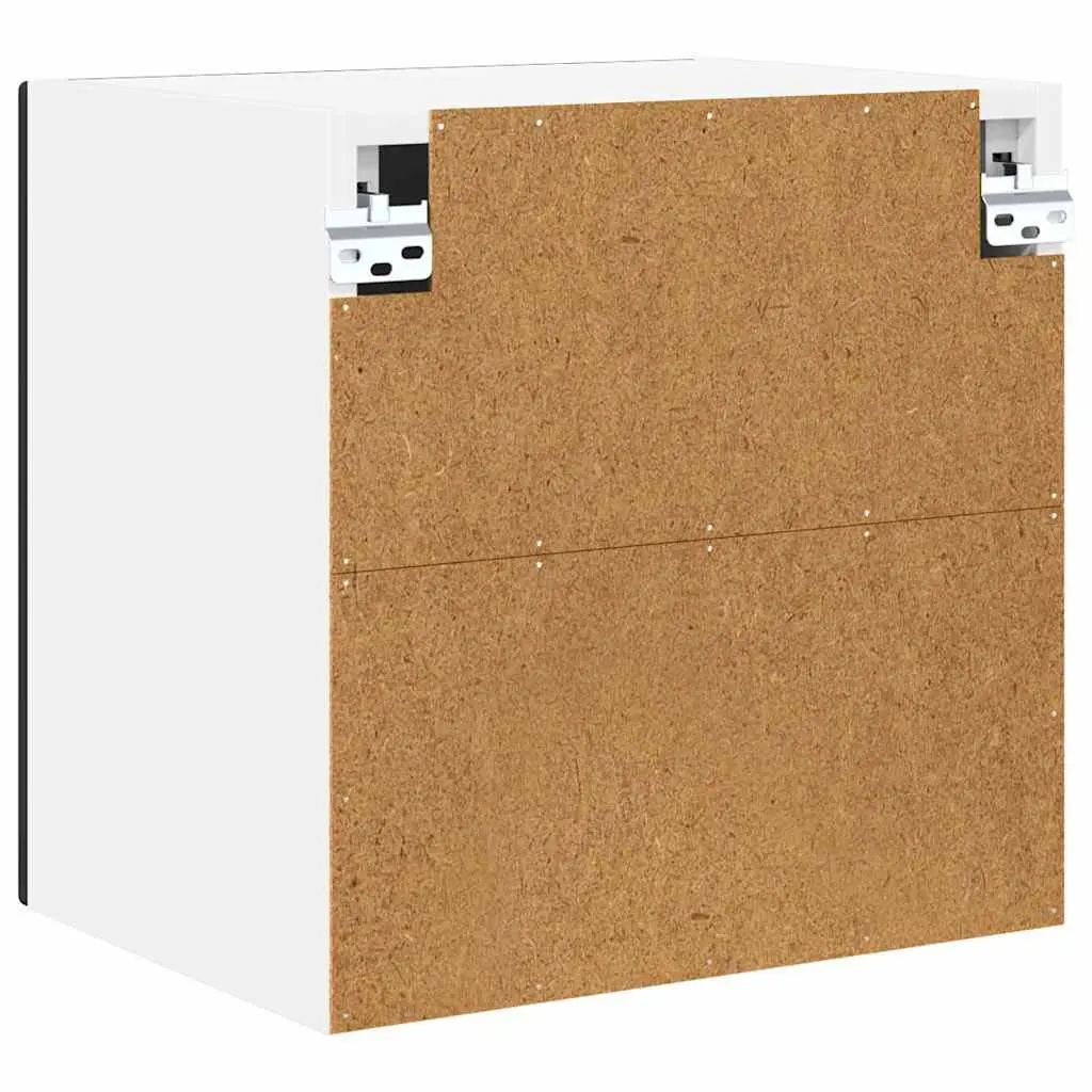 Wall Cabinet Black Engineered Wood 40x31x40 cm
