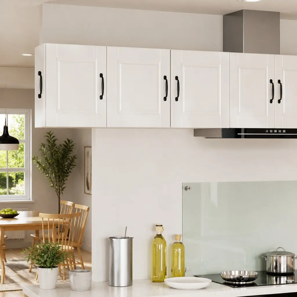 Wall Cabinet High Gloss White 40cm Engineered Wood