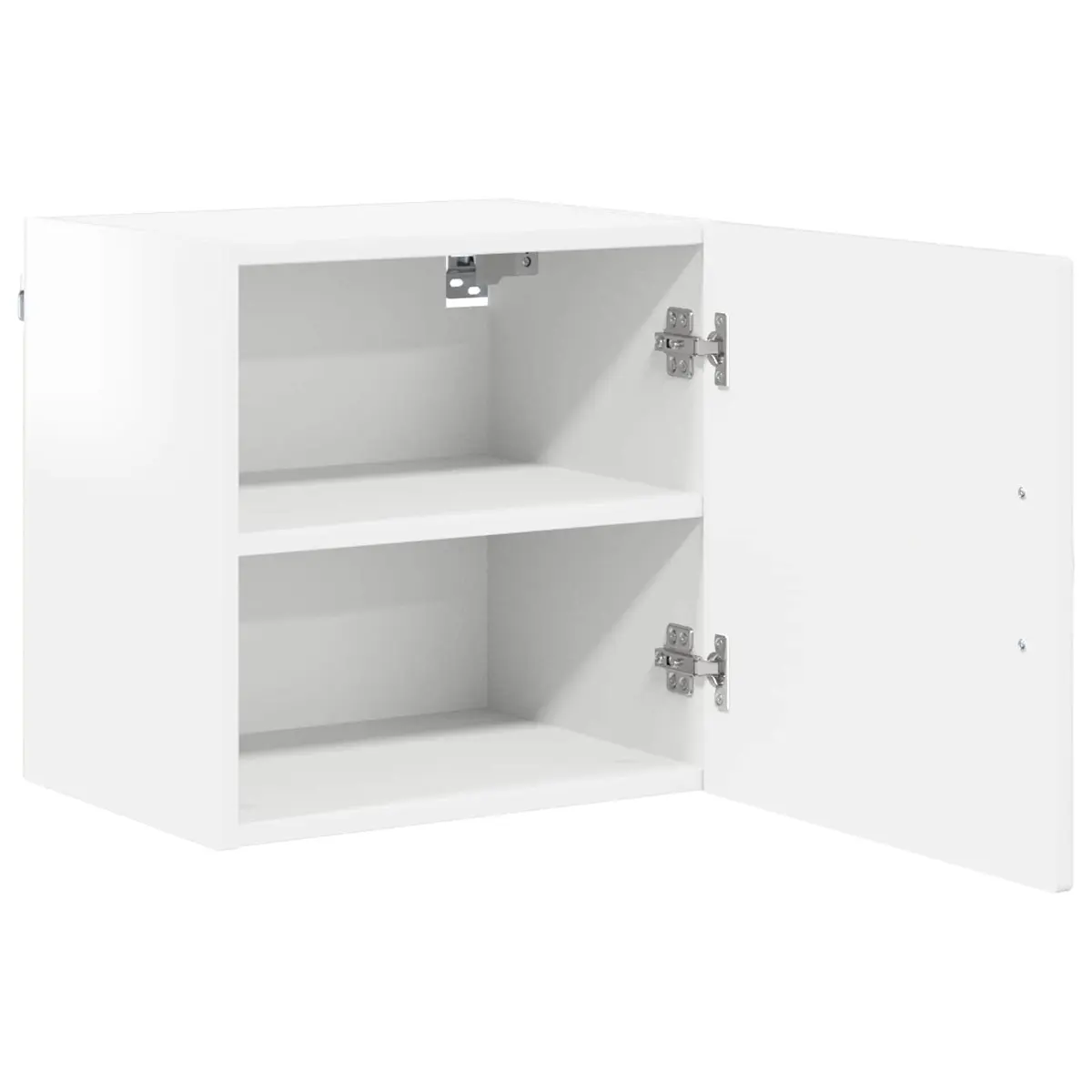Wall Cabinet High Gloss White 40cm Engineered Wood