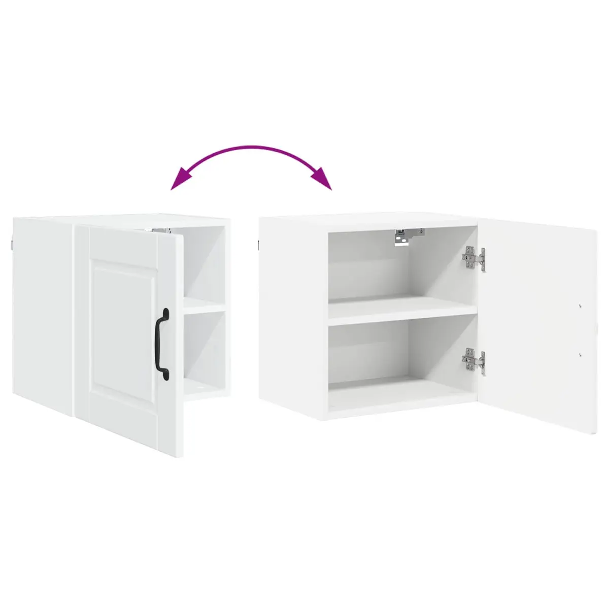 High Gloss White Wall Cabinet for Kitchen Storage