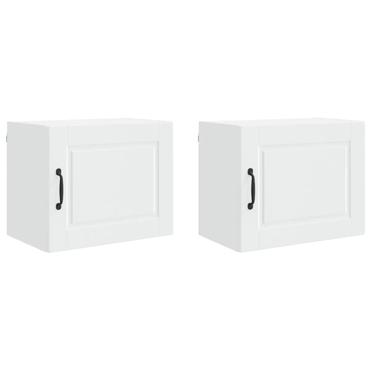 Wall Cabinet White 50 x 31 x 40 cm Engineered Wood Set of 2