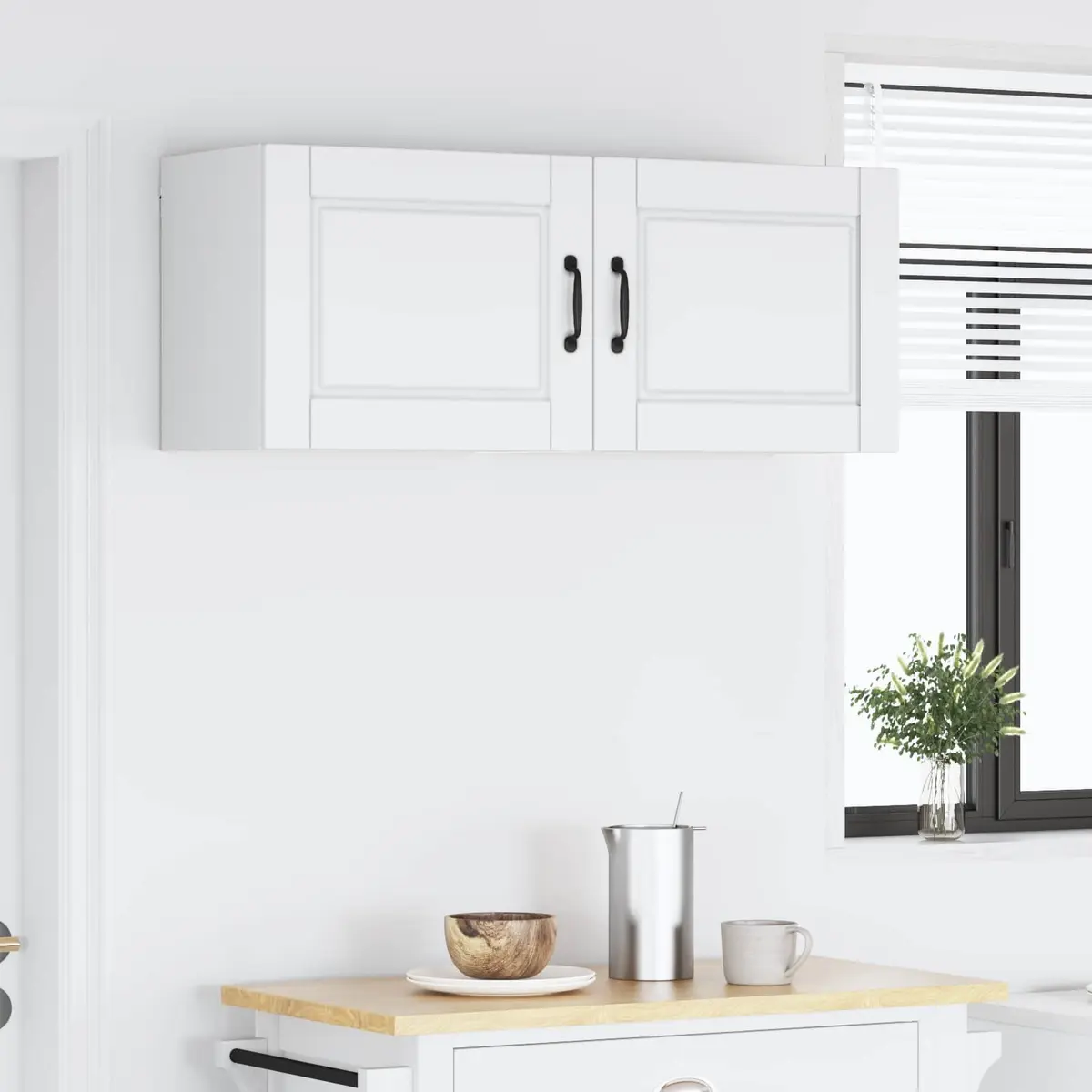Wall Cabinet White 50 x 31 x 40 cm Engineered Wood Set of 2