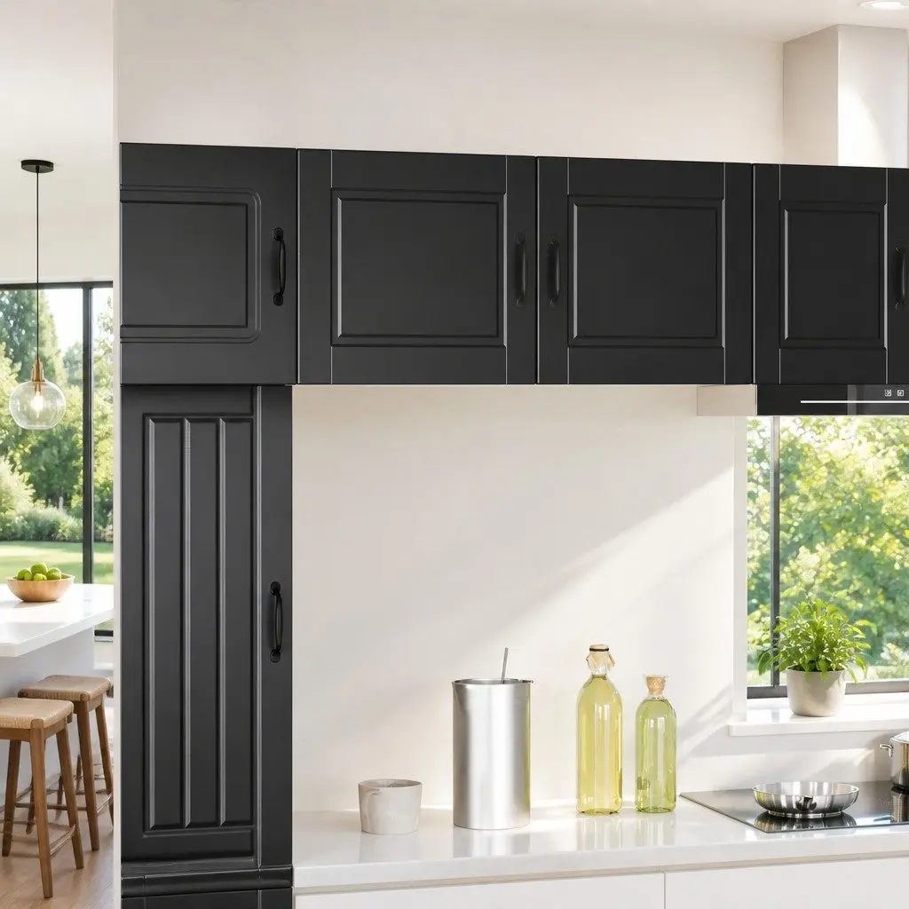 Wall Cabinet Storage Black Engineered Wood 50 x 31 x 40 cm