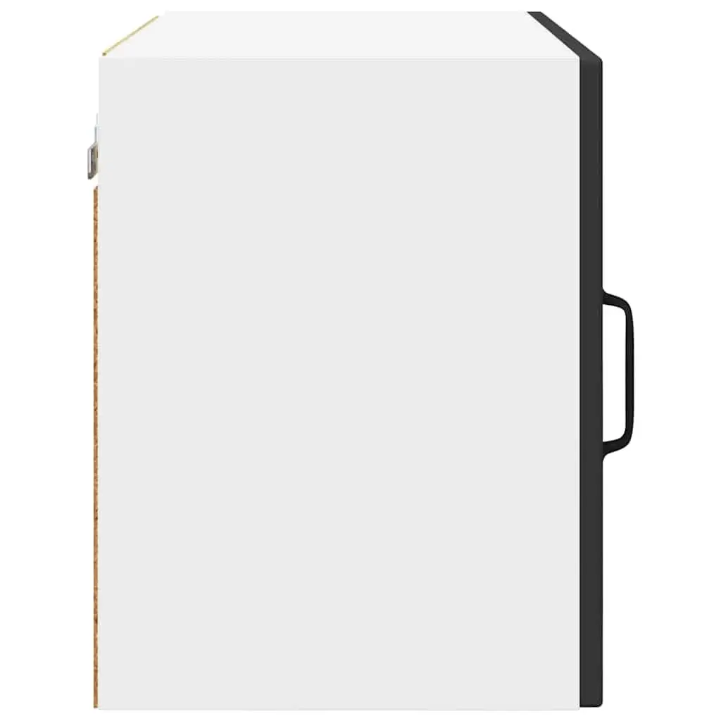 Wall Cabinet Storage Black Engineered Wood 50 x 31 x 40 cm