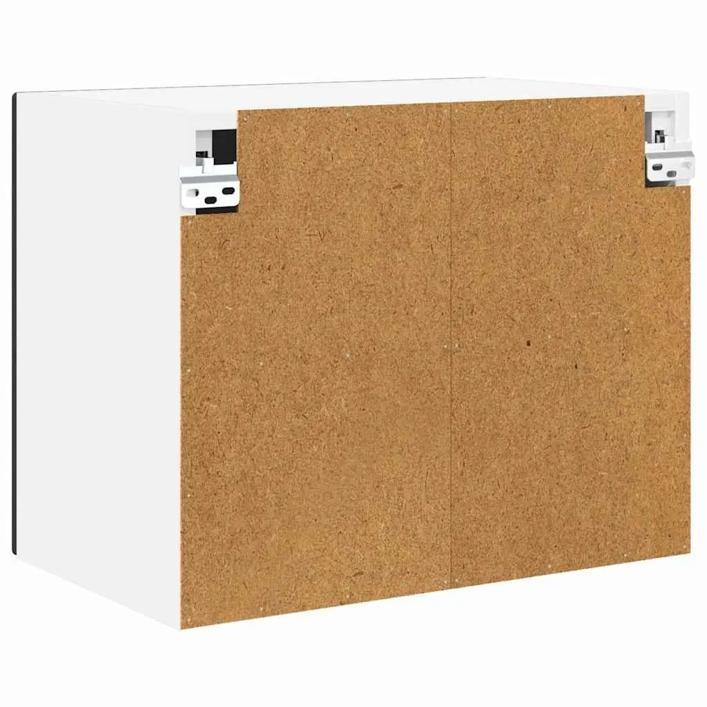 Wall Cabinet Storage Black Engineered Wood 50 x 31 x 40 cm
