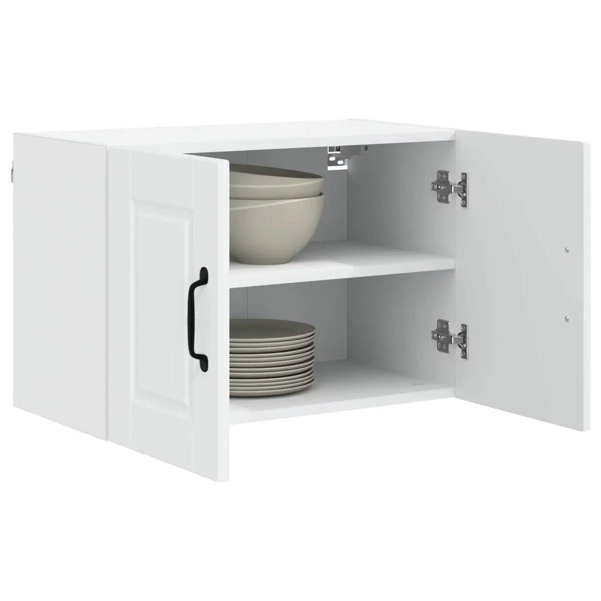 White Wall Cabinet for Kitchen Storage 60x31x40cm