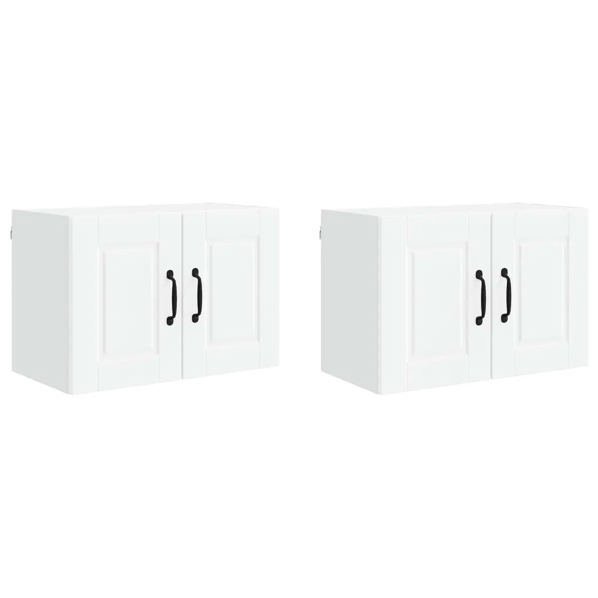 Wall Cabinet Porto 2 Pcs White Storage for Kitchen