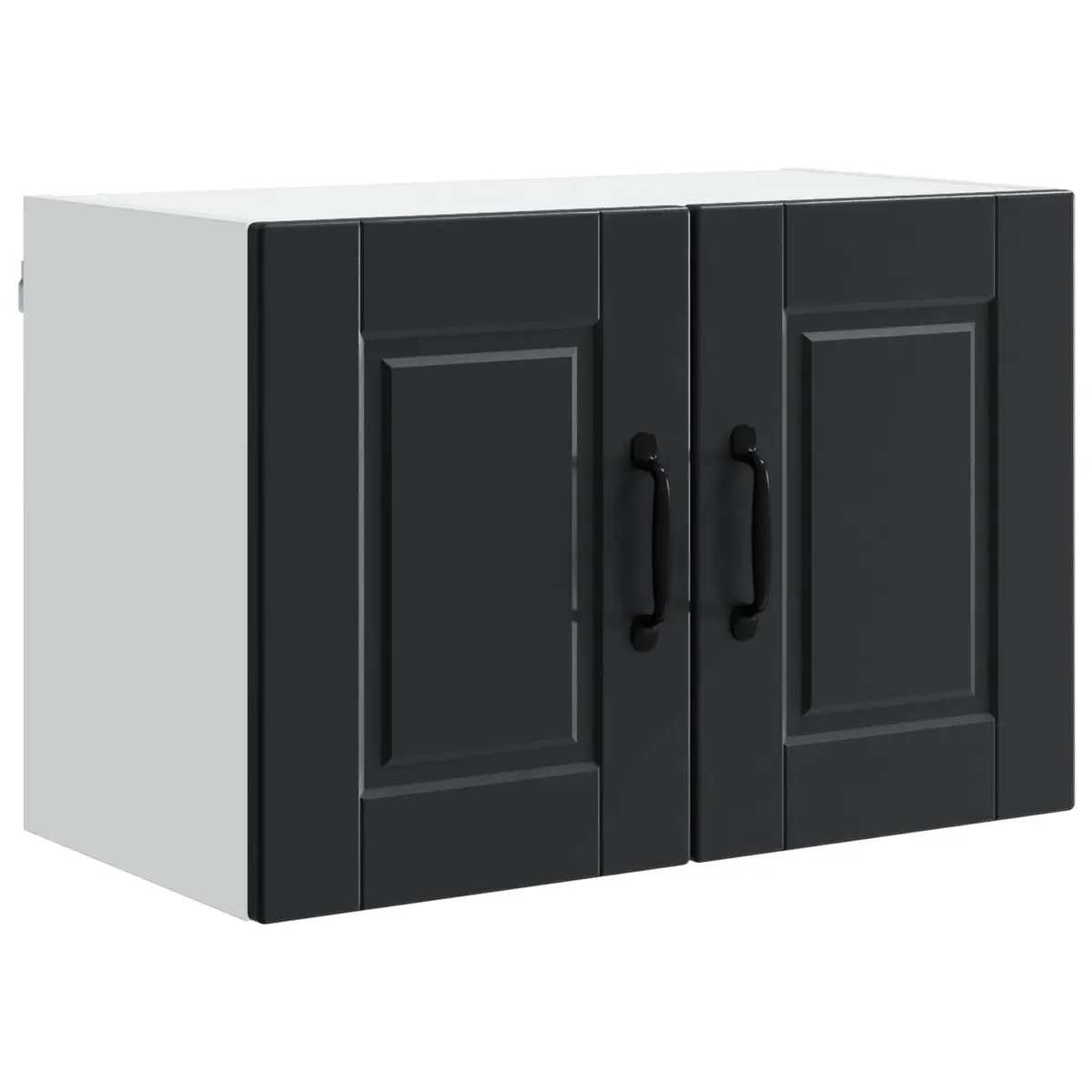 Wall Cabinet PORTO 2pcs Black Kitchen Storage 60x31x40cm Engineered Wood