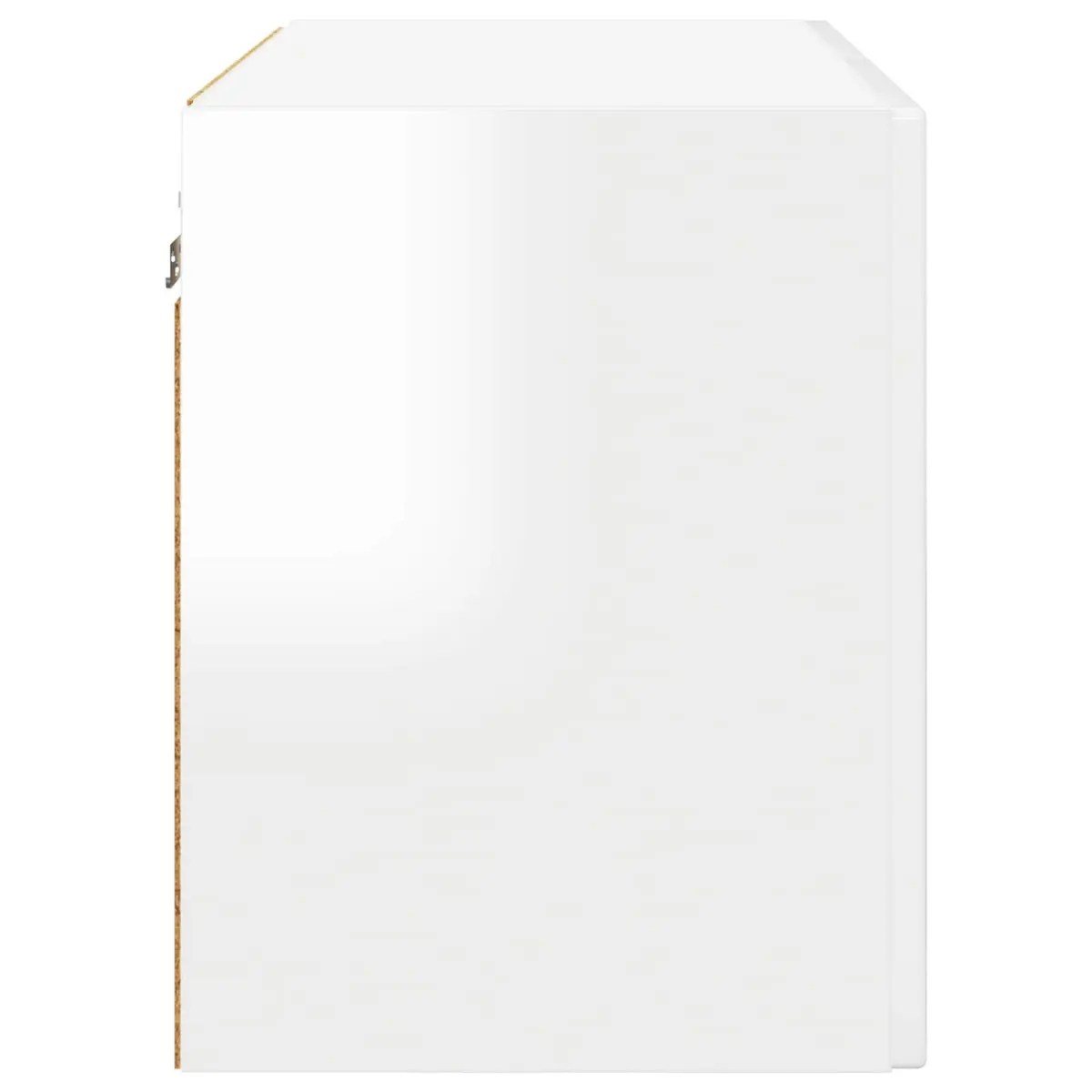 Wall Cabinet High Gloss White 60 x 31 x 40 cm Engineered Wood Kitchen Storage Shelves