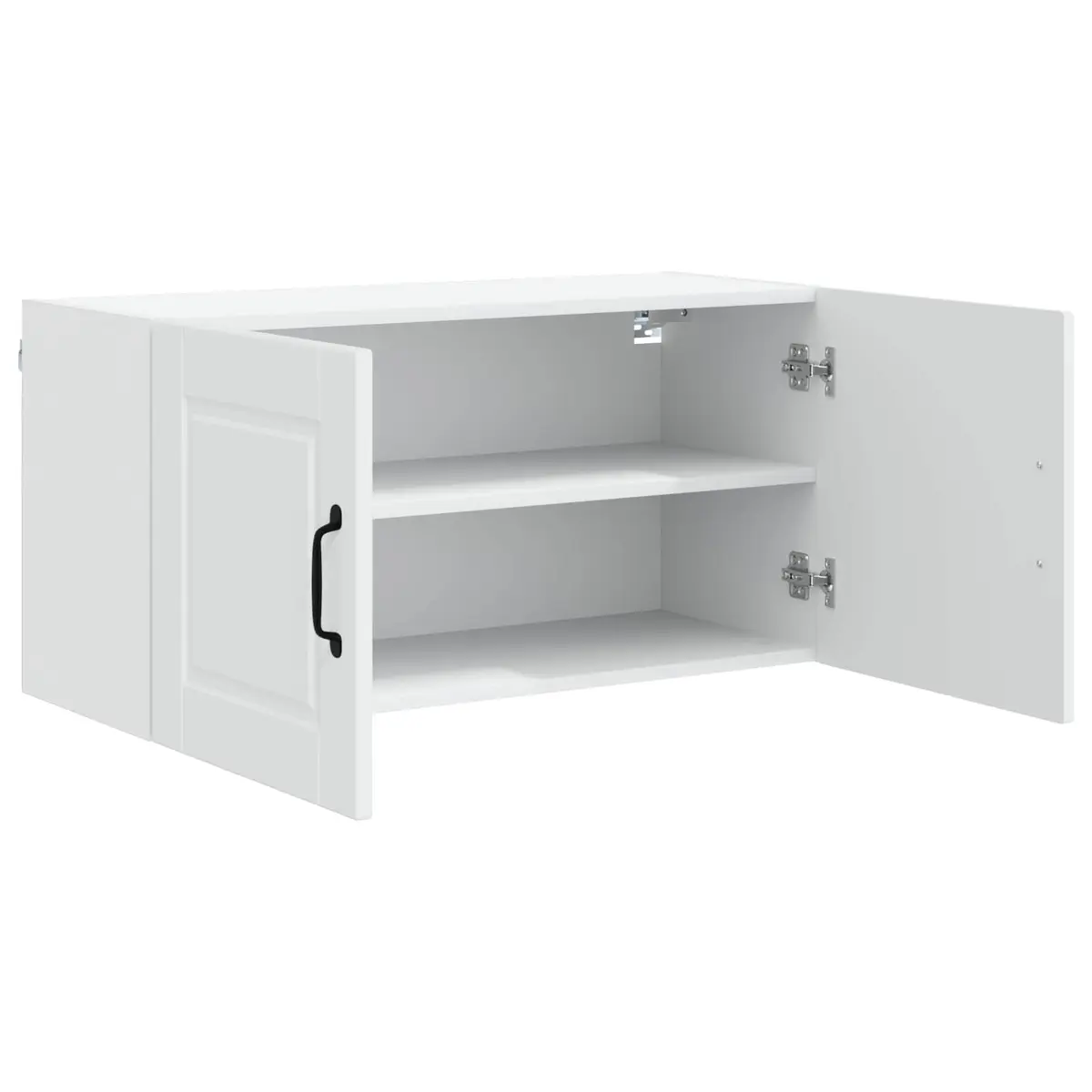 Wall Cabinet Kitchen Storage White 80x31x40cm Engineered Wood Shelves