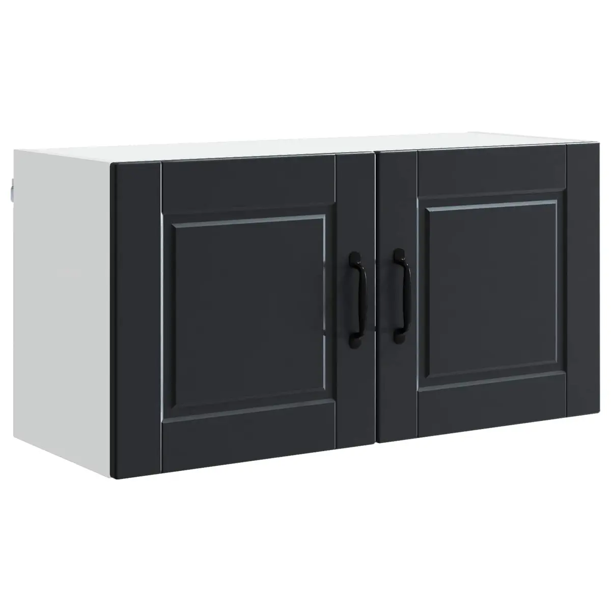 Black Wall-Mounted Kitchen Cabinet for Storage