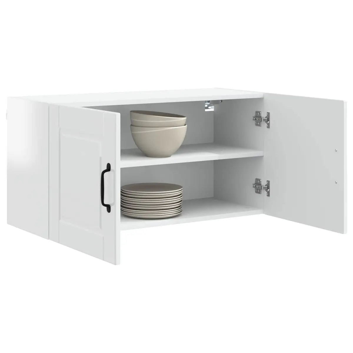 High Gloss White Wall Cabinet for Kitchen Storage
