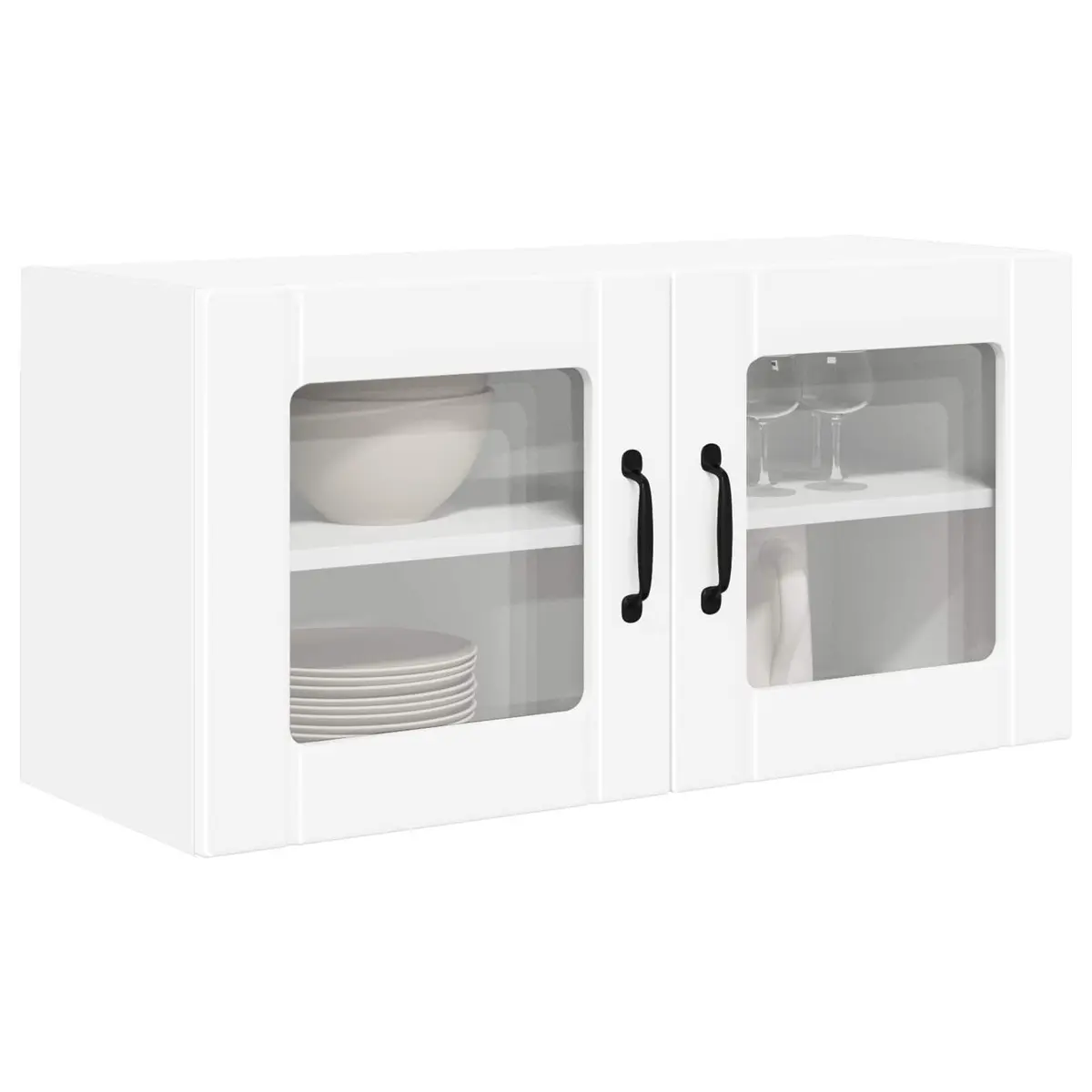 Wall Cabinet Storage Unit White 80x31x40cm Engineered Wood