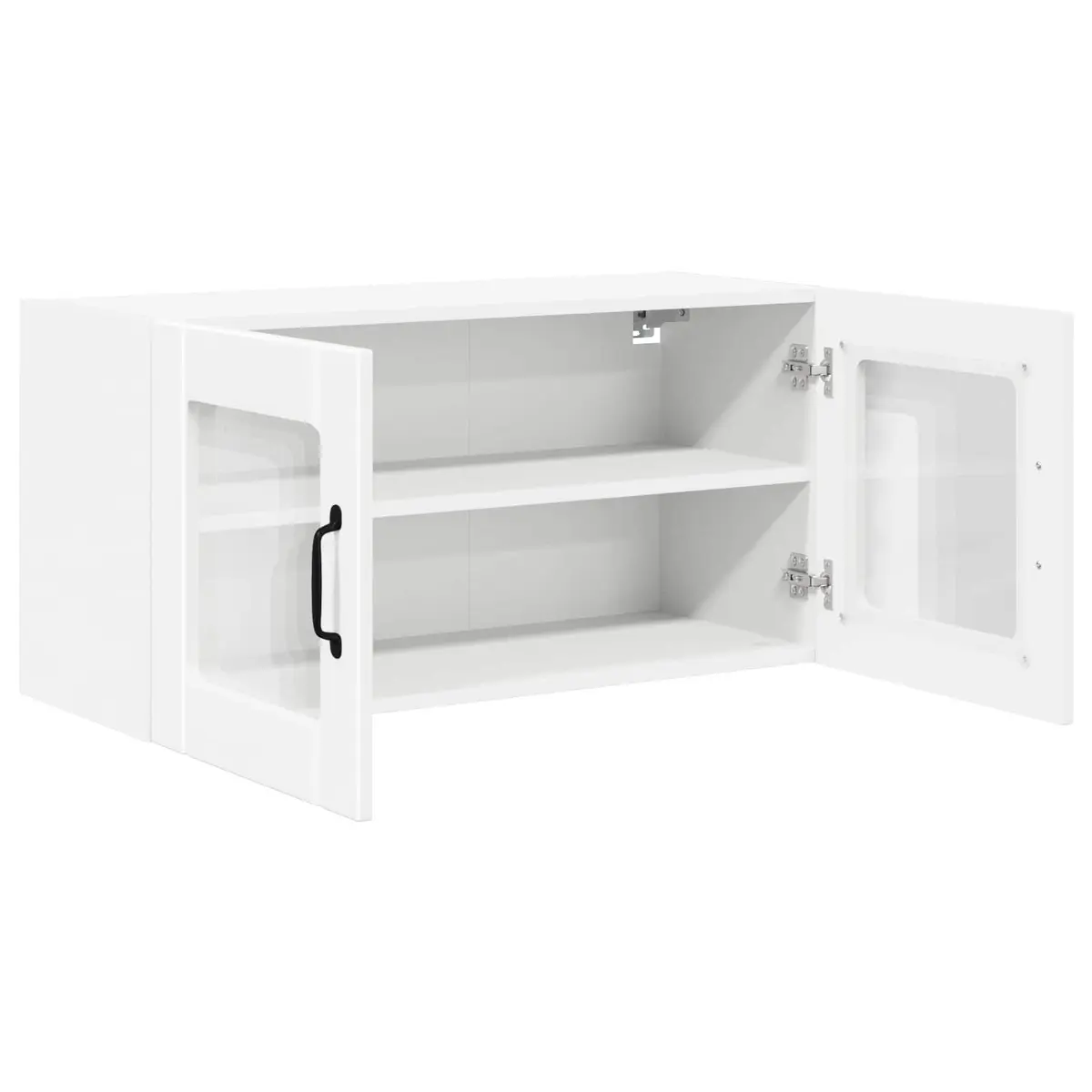 Wall Cabinet Storage Unit White 80x31x40cm Engineered Wood