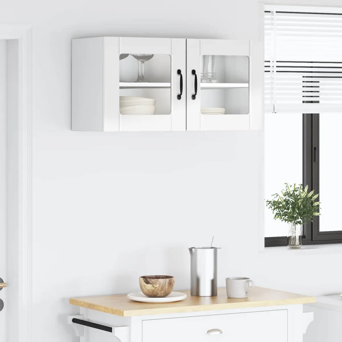 Wall Cabinet High Gloss White 80 x 31 x 40 cm Engineered Wood