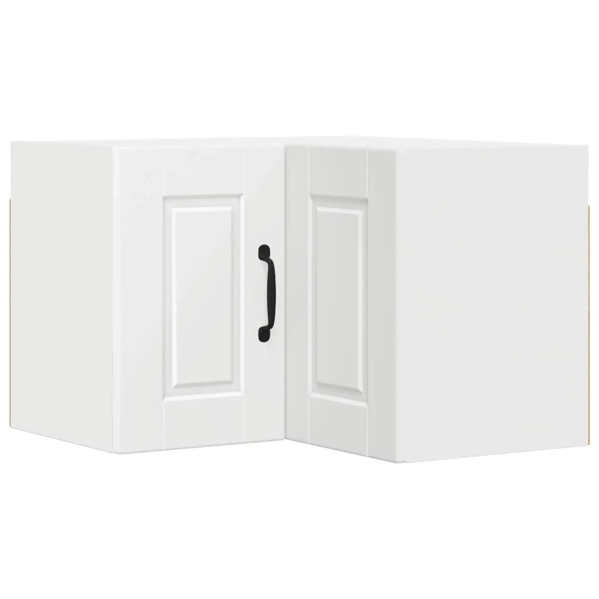 Wall Corner Cabinet White Engineered Wood 57x57x40cm