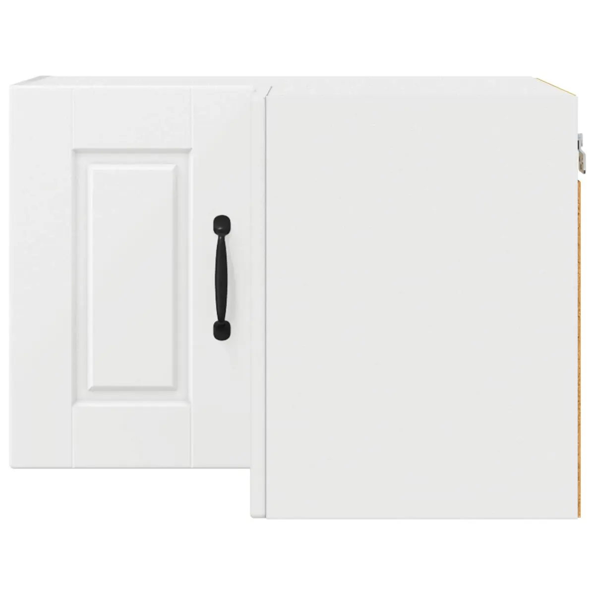 Wall Corner Cabinet White Engineered Wood 57x57x40cm