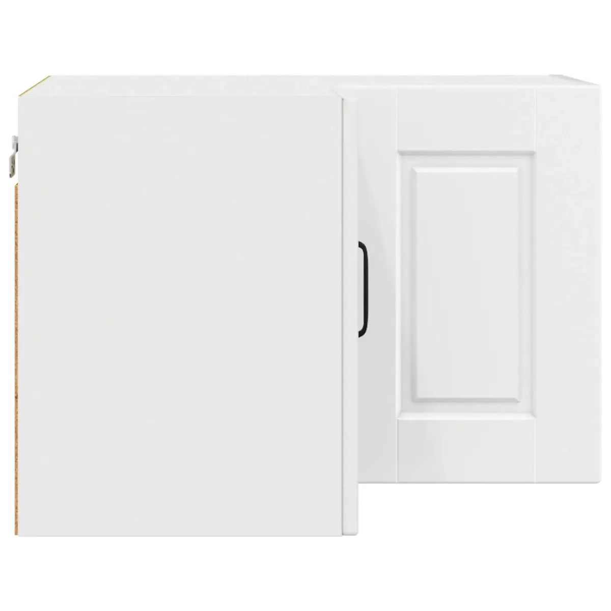 Wall Corner Cabinet White Engineered Wood 57x57x40cm