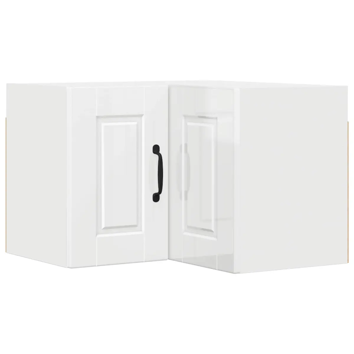 High Gloss White Corner Kitchen Cabinet