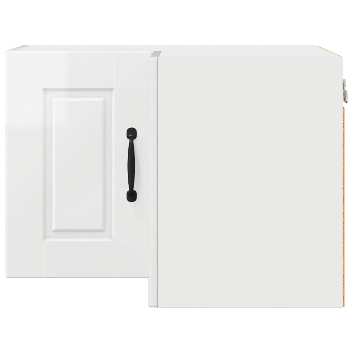 High Gloss White Corner Kitchen Cabinet