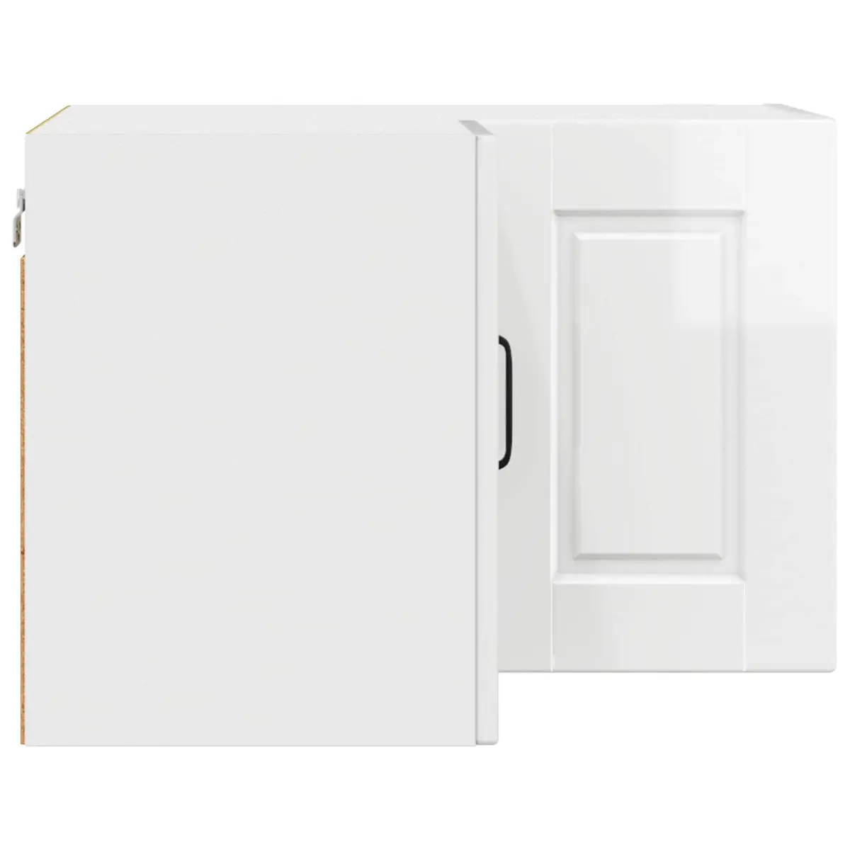 High Gloss White Corner Kitchen Cabinet