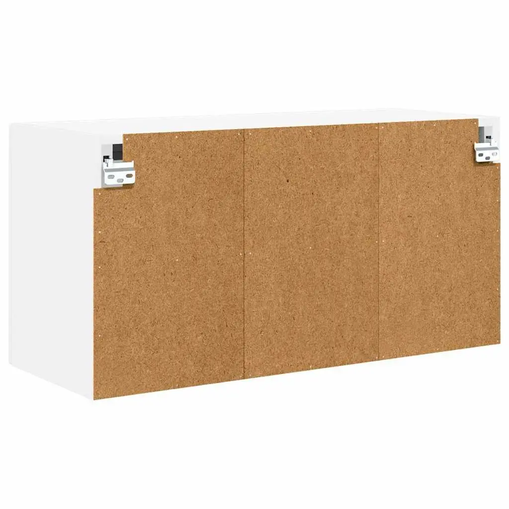 High Gloss White Wall Glass Cabinet for Kitchen Storage