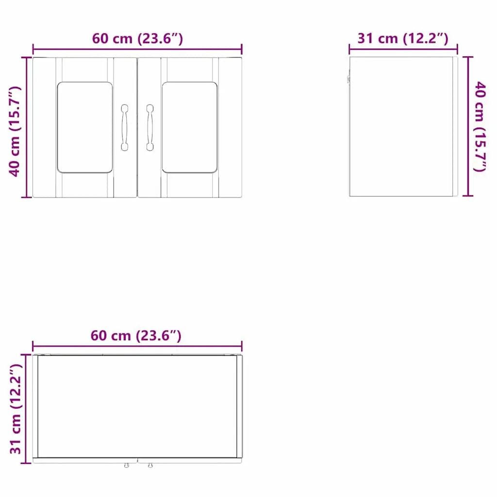 High Gloss White Wall Glass Kitchen Cabinet for Storage