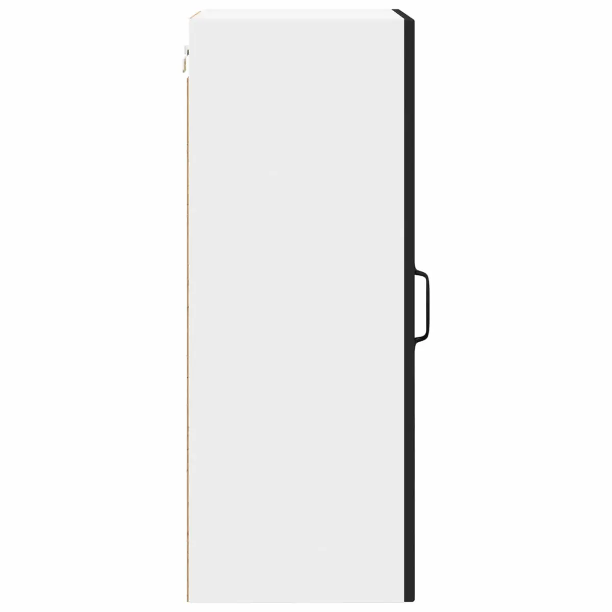Wall Glass Cabinet Black 40x31x80cm Engineered Wood
