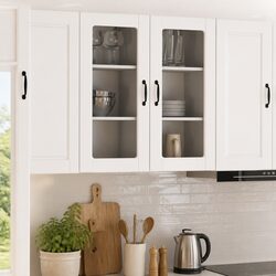 High Gloss White Wall-Mounted Kitchen Cabinet
