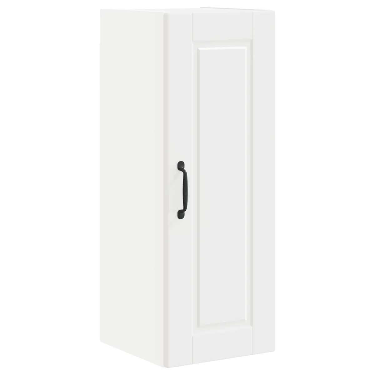 Wall Cabinet Kitchen Storage Unit White Engineered Wood Mounted Shelves