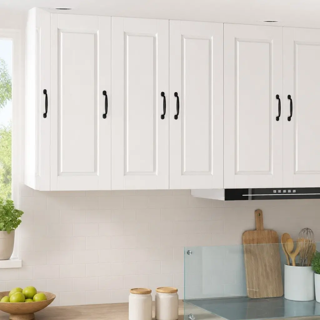 PORTO Wall Cabinet 2 pcs White Storage for Kitchen