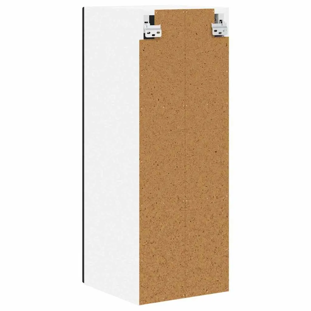 Black Engineered Wood Wall Cabinet for Kitchen Storage