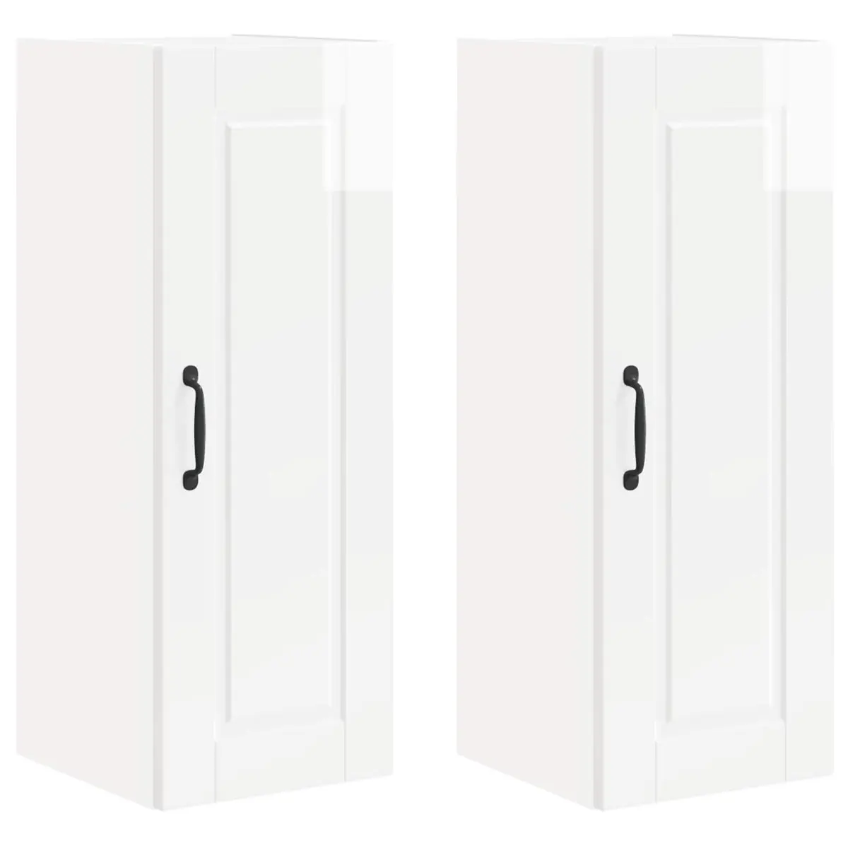 High Gloss White Wall Cabinets for Kitchen