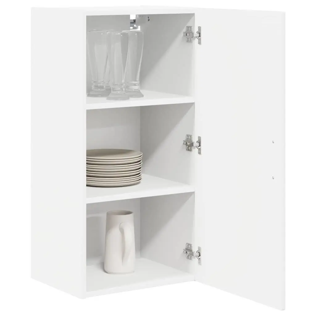 White Wall-Mounted Kitchen Storage Cabinet 40x31x80cm