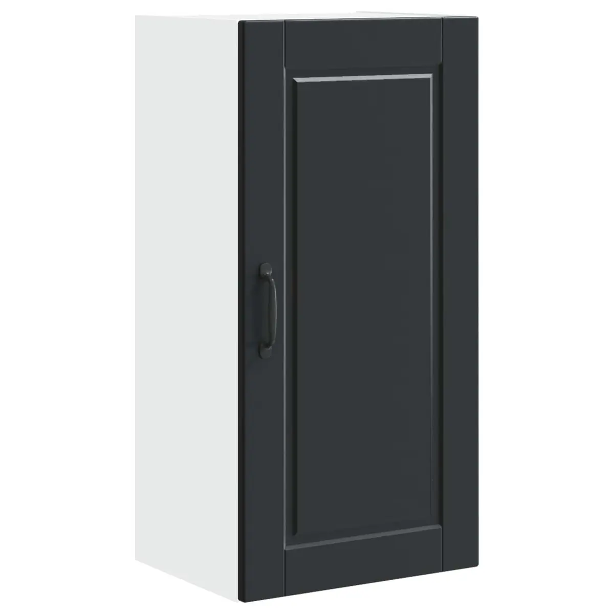 Black Wall Cabinet Kitchen Storage 40x31x80cm