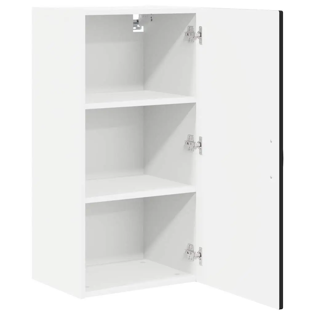 Black Wall Cabinet Kitchen Storage 40x31x80cm