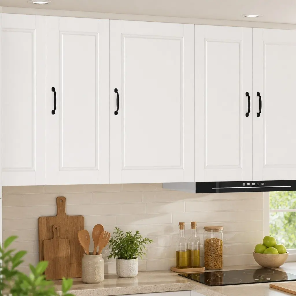 Wall Cabinet Kitchen Storage White 50 x 31 x 80 cm Engineered Wood Shelves