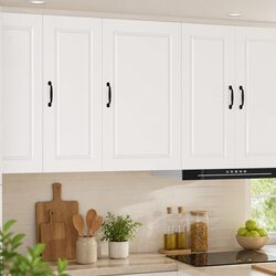 Inviting White Wall Cabinet for Kitchen Storage 50 x 31 x 80 cm