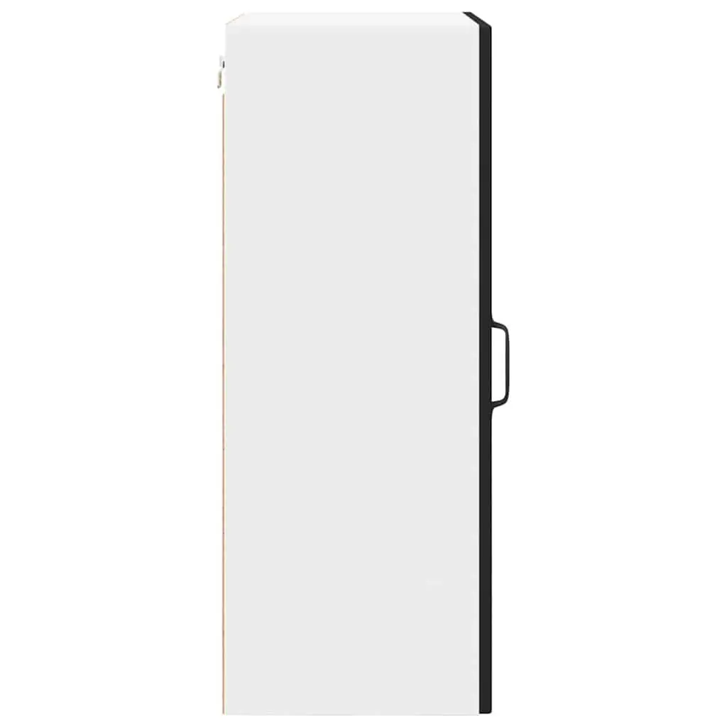 Black Engineered Wood Wall-Mounted Kitchen Cabinet