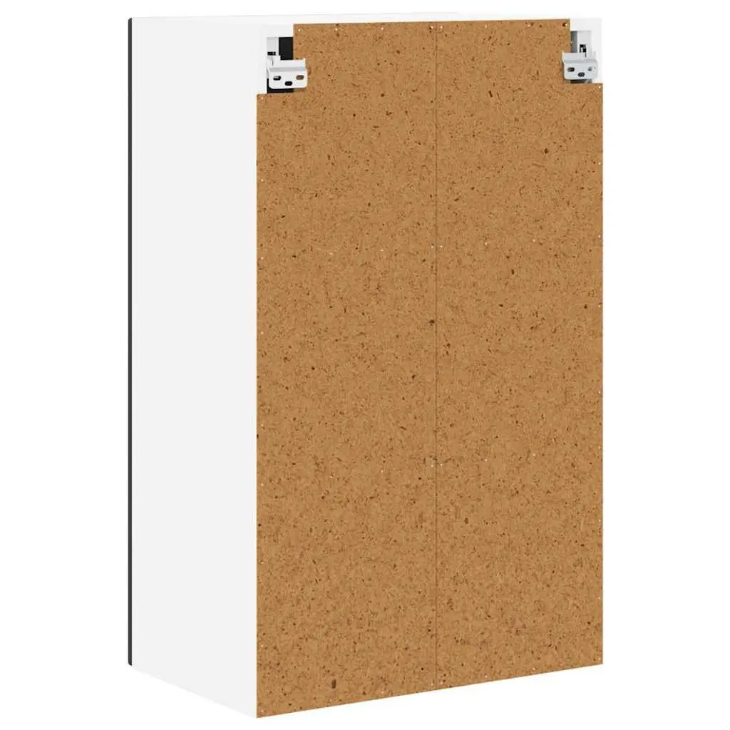 Black Engineered Wood Wall-Mounted Kitchen Cabinet