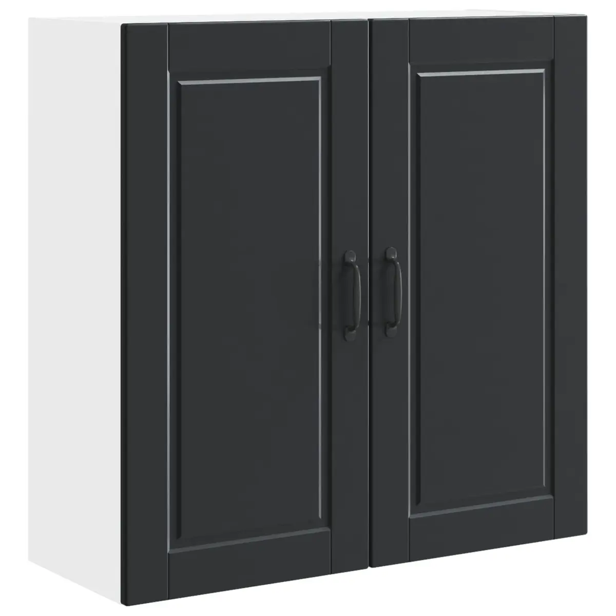 Wall Cabinet Black 80x31x80cm Engineered Wood