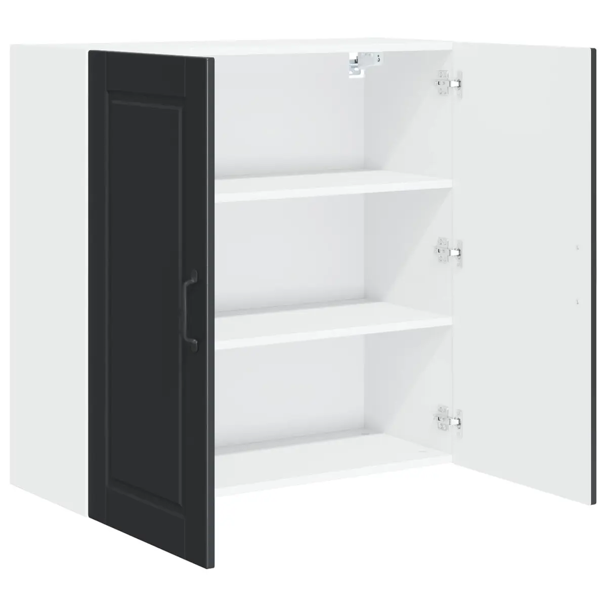 Wall Cabinet Black 80x31x80cm Engineered Wood