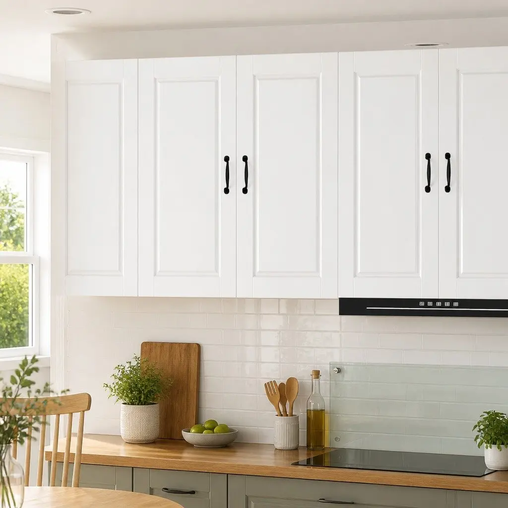 High Gloss White Modern Wall Cabinet for Kitchen Storage