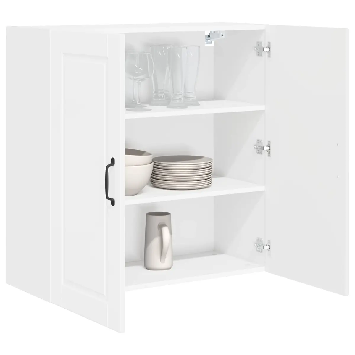 High Gloss White Modern Wall Cabinet for Kitchen Storage