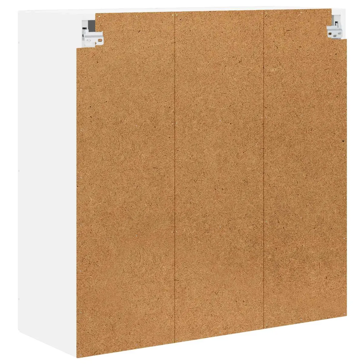 Wall Glass Cabinet White 80x31x80cm Kitchen Storage Engineered Wood Shelves