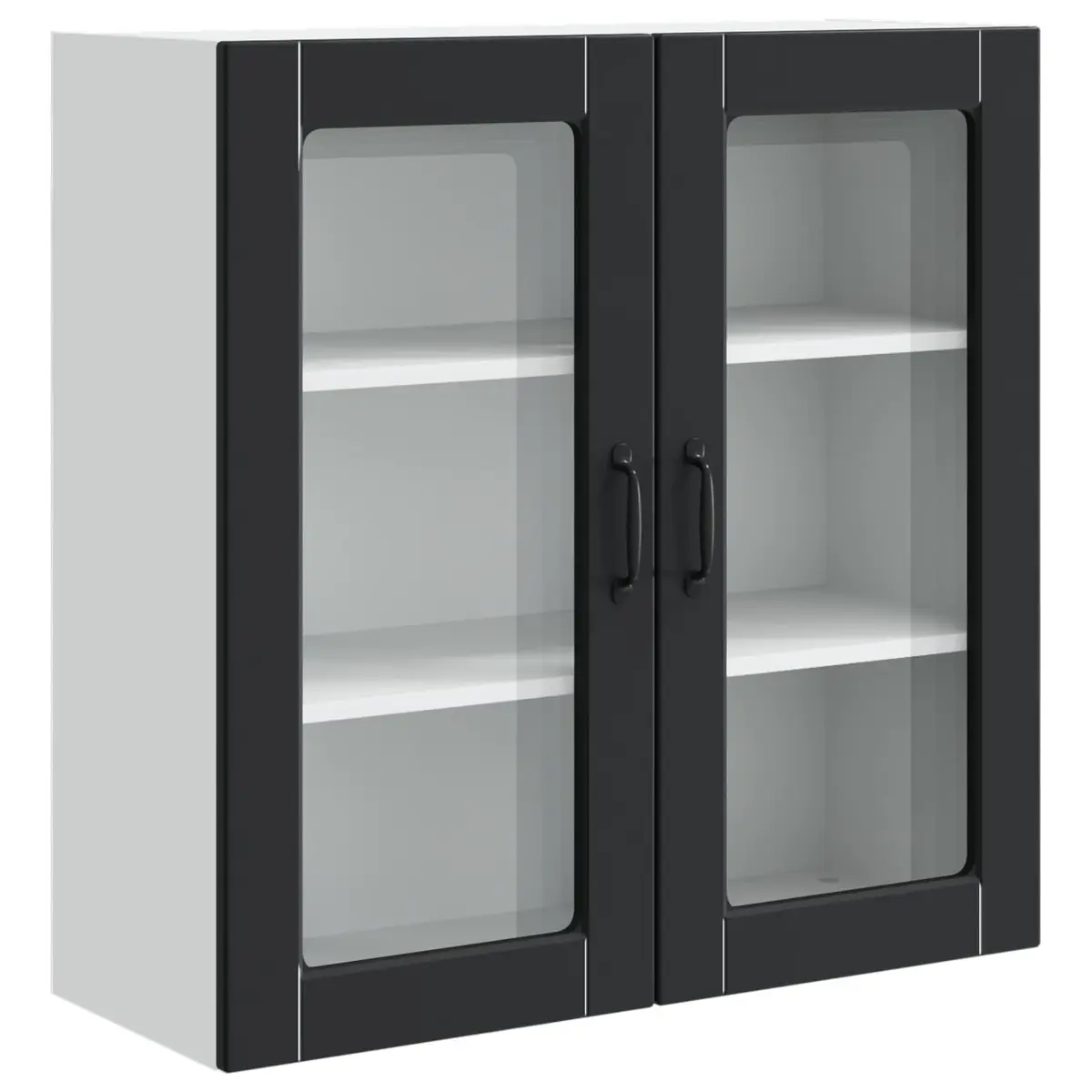 Wall Cabinet Black 80x31x80cm Engineered Wood