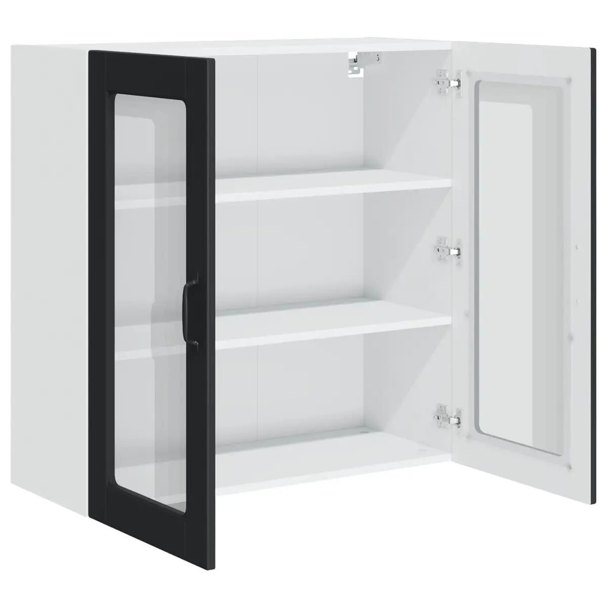 Wall Cabinet Black 80x31x80cm Engineered Wood
