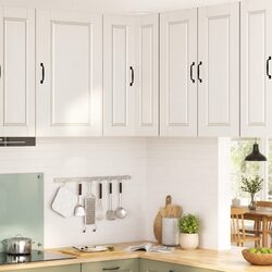 High Gloss White Wall Corner Cabinet for Kitchens