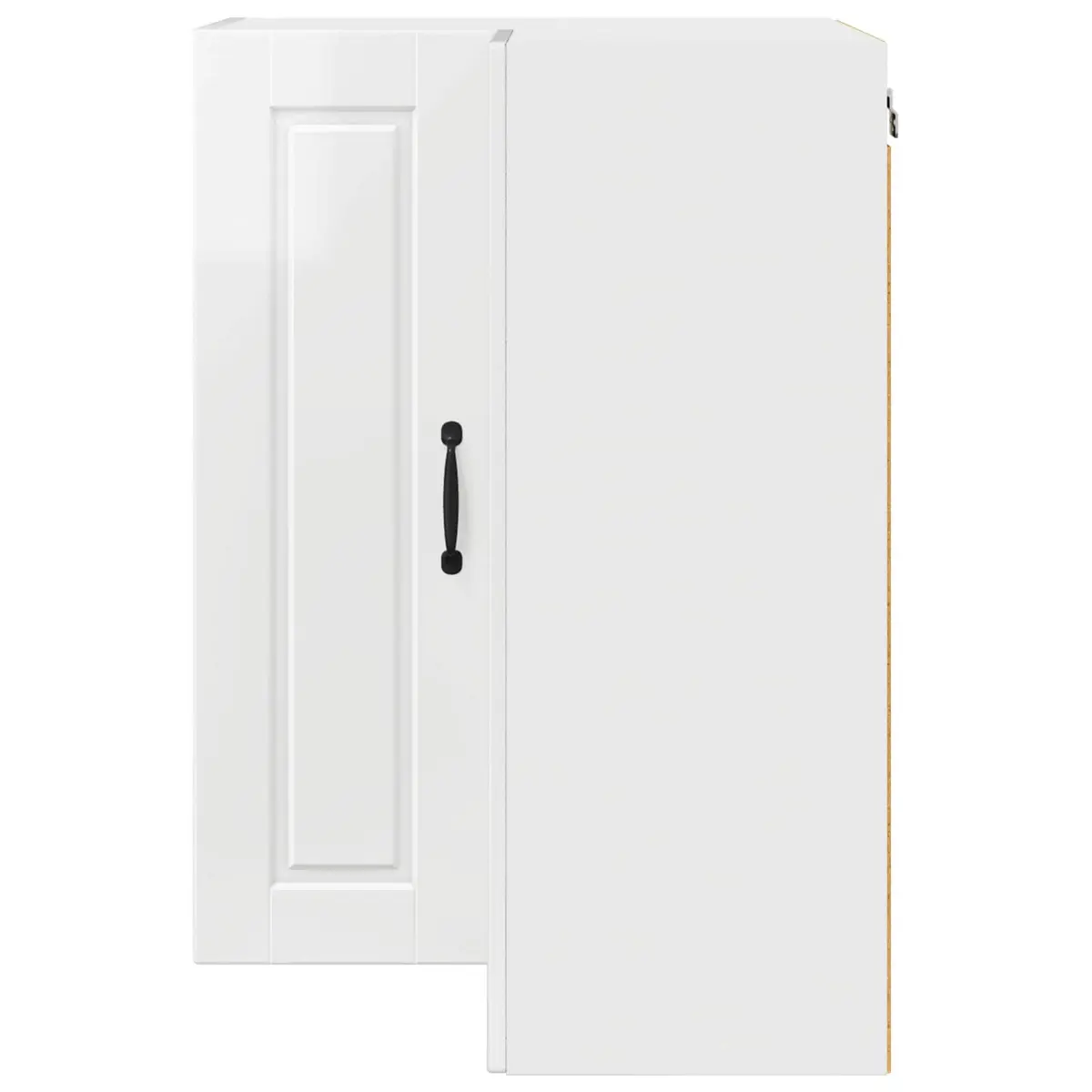 High Gloss White Wall Corner Cabinet for Kitchens