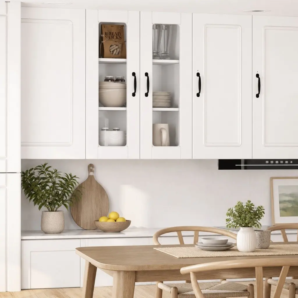 High Gloss White Wall-Mounted Kitchen Cabinet